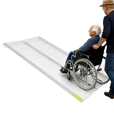 Zdjęcie produktu dla Przenośna rampa dla wózków inwalidzkich 150 * 73 cm składana rampa dla wózków inwalidzkich maks. 300 kg