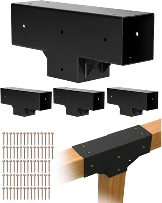 Obrázek produktu pro Spojka sloupku 4x - Rohový držák sloupku pergoly - Pro sloupky 92x92 mm