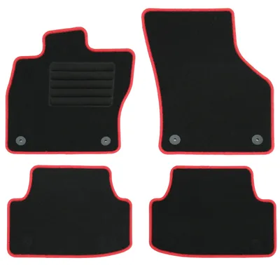 Produktbild von Fußmatten-Set für VW Golf 7 AU, Limo GTI GTE Variant Alltrack, 4-teilig, Schwarz