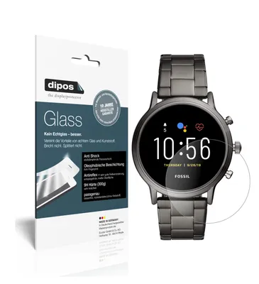 Produktbild von 1x Schutzfolie für Fossil Gen 5 Smartwatch matt - Anti-Shock 9H Folie dipos Glass Kunststoffglas