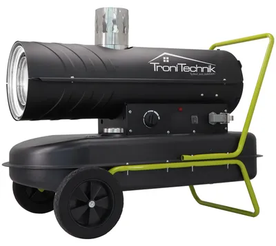 Produktbild von TroniTechnik® TT-HK-244 Heizkanone Dieselkanone Heizlüfter 20kW mit Handgriff, Rohrrahmen, Rädern und Abluftauslass