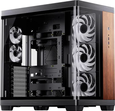 Zdjęcie produktu dla Jonsbo TK-4 Wood, Tower, PC, Czarny, Drewno, ITX, Mini-ATX, ATX, Stal, Szkło, Aluminium, Drewno, 17,5 cm