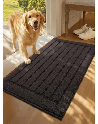 Produktbild von Fußmatte Innen Maschinenwaschbar 44x75cm Braun Rutschfest Saugfähig