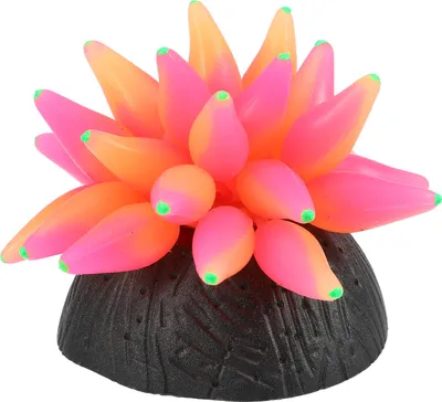 Image de Aquarium Simulation Bulle Corail, Silicone Poisson Réservoir Ornementation Rouge Rosé