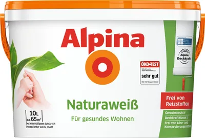 Produktbild von Alpina Naturaweiß Wandfarbe 10 l
