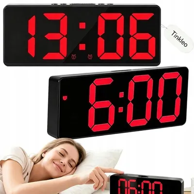Produktbild von Digitaler LED-Wecker mit Spiegel-Display und Alarm