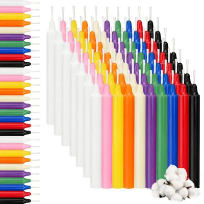 Produktbild von Bunte Kerzen – 100 Stück, 1,2 x 10,5 cm