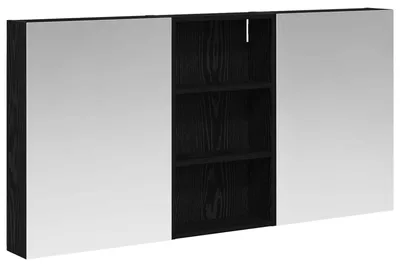Immagine prodotto di vidaXL Set di 3 armadietti da bagno, 140 x 14,5 x 70 cm, materiale composito di legno