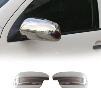 Image de Coques de Rétroviseurs pour Skoda Superb I 2001-2008 en Acier Chromé Argent
