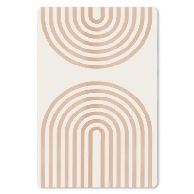 Produktbild von MuchoWow® Mauspad Mousepad Abstrakt - Kunst - Regenbogen - Braun - Weiß 18x27 cm - Mousepads - Maus Mat - Pad - Mausunterlage
