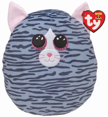 Immagine prodotto di ty 39290 Cuscino con statuetta di peluche Squsih-A-Boos - Gatto Kiki, altezza 20 cm