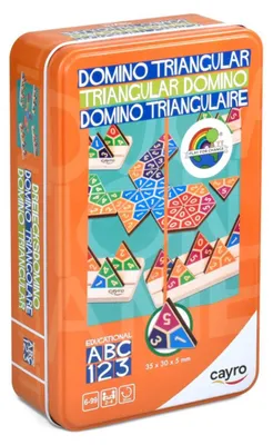 Produktbild von Cayro Dreieckige Domino, Strategie- und Punktespiel, dreieckige Spielsteine mit