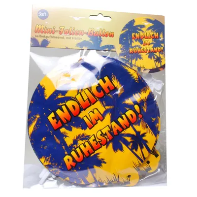 Produktbild von Ballon zum Ruhestand, 3-tlg., selbstaufblasend
