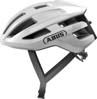 Immagine prodotto di ABUS PowerDome - casco da bici leggero con sistema di ventilazione intelligente e profilo aerodinamico -  Italy - per uomo e donna - bianco lucido, taglia S (51-55 cm)