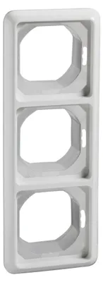 Produktbild von Schneider Electric Rahmen 224344 3fach FASHION IP44 reinweiß