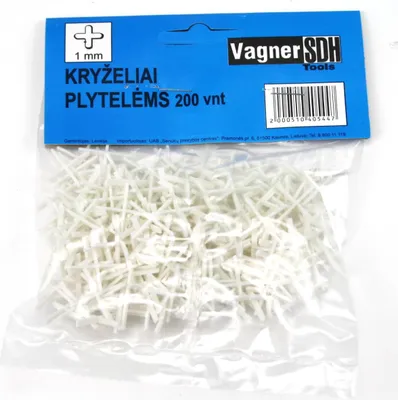 Produktbild von 200 x Fugenkreuze 1 mm Fliesenabstandhalter Fliesenkreuze Distanzstücke
