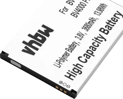 Produktbild von vhbw Akku kompatibel mit Blackview BV4000 Pro, BV4000 Handy Smartphone Telefon (3680 mAh, 3,8 V, Li-Polymer)