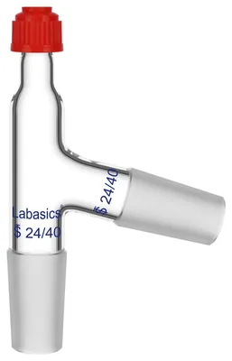 3-Wege-Destillationsadapter 24/40 Schliff, Borosilikatglas