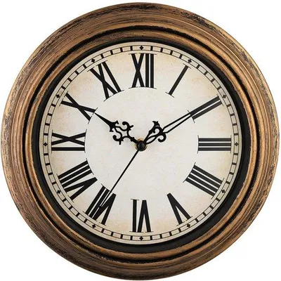 Produktbild von Antike Retro-Uhr Wanduhren Stille 30cm für Wohnzimmer und Schlafzimmer, leise arbeitende Batterie-Uhr mit stiller Zeitanzeige