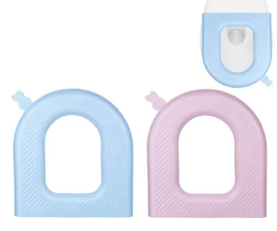 Produktbild von Toilettensitzbezug, gepolstertes Toilettensitzkissen, O-förmiger, waschbarer oder tragbarer Toilettendeckel