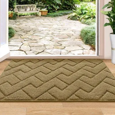 Obrázek produktu pro Podlahová rohož Famanu, omyvatelná, vhodná pro vnitřní i venkovní použití – hnědá, 80 x 100 cm