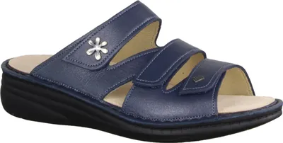 Produktbild von Finn Comfort Grenada supersofte Pantolette, Damen, Leder, Steel, lose Einlagen - Marken Finn Comfort, Blau, leder (ancona)