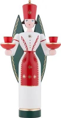 Produktbild von Lichterengel, farbig (34cm) von Holzkunst Schalling