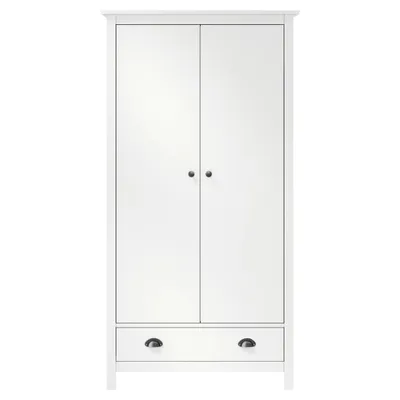 Immagine prodotto di Armadio a 2 Ante Hill Bianco 89x50x170cm in Legno di Pino