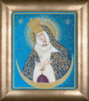Produktbild von Thea Gouverneur Kreuzstich Stickpackung "Unsere Liebe Frau vom Tor der Morgenröte Aida", Zählmuster, 25x30cm