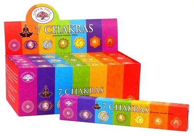 Produktbild von Räucherstäbchen Green Tree "7 Chakras" 15gr.