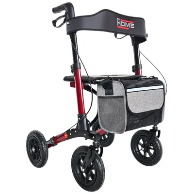 Produktbild von abc HOME | Outdoor Rollator mit Luftreifen & Tasche | faltbar | verstellbare Höhe | Für mehr Mobilität im Alltag