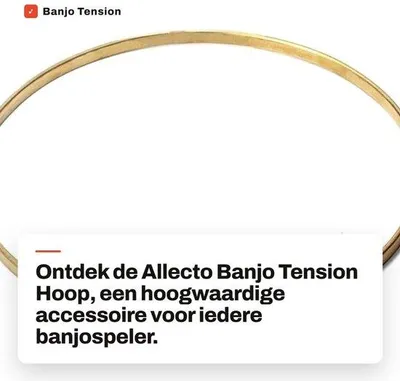 Zdjęcie produktu dla Obręcz naciągowa do banjo - model "Messing" - 11 cali - Lekka - Trwała - Odporna na korozję - Łatwa w montażu - Akcesoria do banjo
