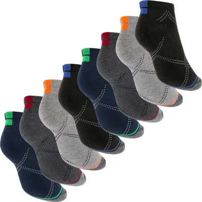 Produktbild von Footstar Herren & Damen Sneaker Socken (8 Paar), Kurze Sportsocken im Neon Look - Neon Muster 43-46