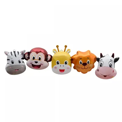 Image de Guirlande de ballons en plastique, motif animaux, env. 80 x 25 cm