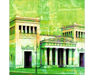 Produktbild von Glasbild München Königsplatz 20x20 cm