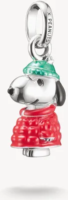 Immagine prodotto di Ciondolo Snoopy con giacca invernale PEANUTS Connect argento