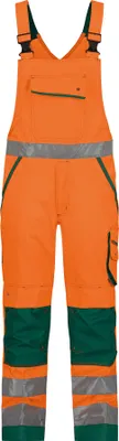 Produktbild von Dassy Warnschutz Latzhose Malmedy 400156 PESCO74 PLUS Gr. 54 neonorange/flaschengrün
