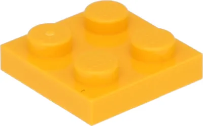 Produktbild von Lego® 2x2 Platten 3022 - 100 Stück Helles Hellorange