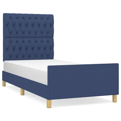 Immagine prodotto di vidaXL Struttura letto senza materasso blu 100x200 cm in tessuto