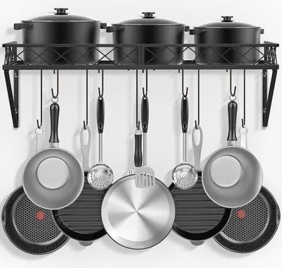 Produktbild von Famanu Küchenregal mit Haken - platzsparend und vielseitig