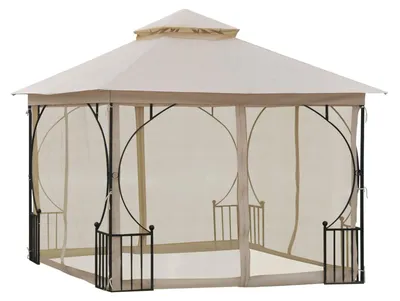 Produktbild von Pavillon Gartenpavillon Partyzelt Gartenzelt Festzelt Doppeldach 3X3M