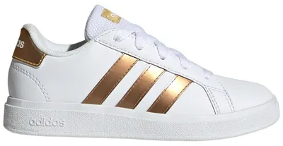 Produktbild von adidas Grand Court Sustainable Cloud White Matte Gold (GS) - EU 39 1/3