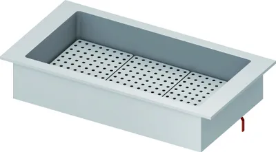 Imagen del producto de Eiswanne "Drop-In" de 3 recipientes GN1/1, dimensiones 1155 x 620 x 210 mm, con tapa de acero inoxidable