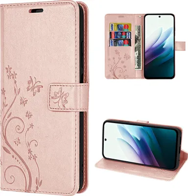 Produktbild von Hülle für Xiaomi Redmi 15 4G / 5G Handy Tasche Handyhülle Wallet Case Flip Cover Rosegold