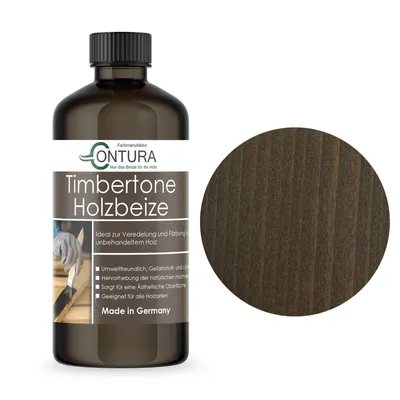 Produktbild von Contura Holzbeize 500ml Holzfarbe Tischler Positiv Beize Holz Farbe Wasserbeize Parkett - Platin