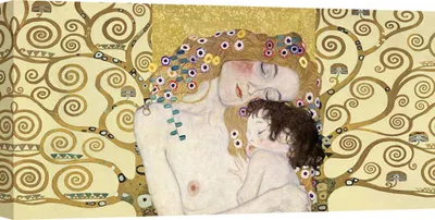 Zdjęcie produktu dla Obraz na płótnie - Gustav Klimt, Macierzyństwo I - 70x35 cm