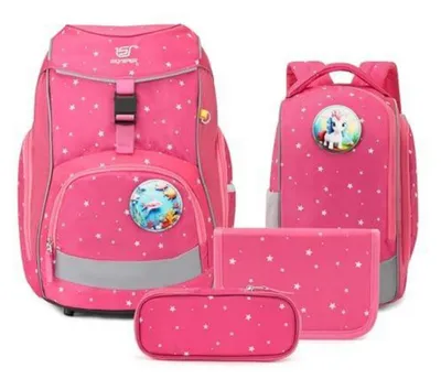 Produktbild von Schulranzen Set 5-teilig für Jungen Mädchen 1. Klasse Rosa