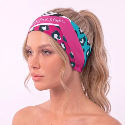 Obrázek produktu pro Čelenka CRAZY Band Fast Cut Thermo Pink/Blue Multicoloured L