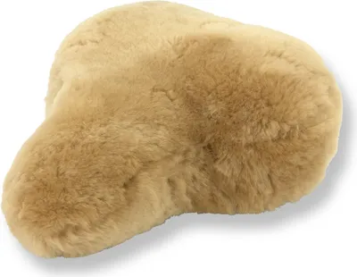 Produktbild von Reissner Lammfelle Fahrradsattel Bezug Fahrradsattelüberzug aus echtem Merino Lammfell FSB-A-0-CAM Camel 27x24cm Gr.0