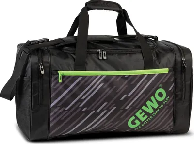 Produktbild von GEWO Sporttasche Stripes L schwarz/lime